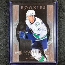 2023-24 UD Ice Hockey AIDAN MCDONOUGH Exquisite Collection Rookies Base 258/499
