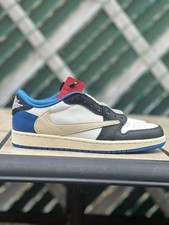 Jordan 1 Travis Fragment Size 9.5 PROFESSIONALLY RESTORED. No box/insoles.