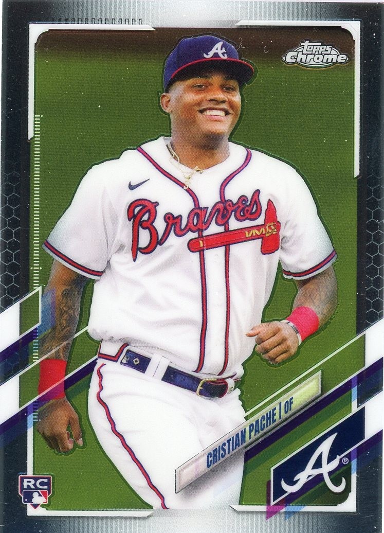 Cristian Pache Rookie 2021 Topps Chrome #178 Atlanta Braves