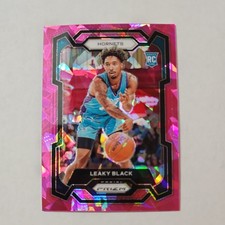 2023-24 Panini Prizm - Leaky Black #284 Pink Ice Prizm (RC)