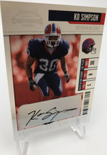 KO SIMPSON ROOKIE AUTO Card 2006 Playoff Contenders #109 BUFFALO BILLS. rookie card picture