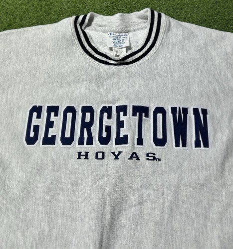 Vintage Georgetown Hoyas Champion Reverse Weave Sweatshirt Mens Size Medium - Picture 2 of 7