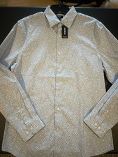 Express Dress Shirt Mens Size Small Blue Express Button Down Long Sleeve New Tag