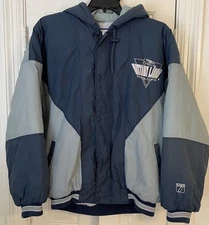 Vintage Logo 7 Penn St Nittany Lions Quilted Puffer Coat Jacket Mens Medium Hood