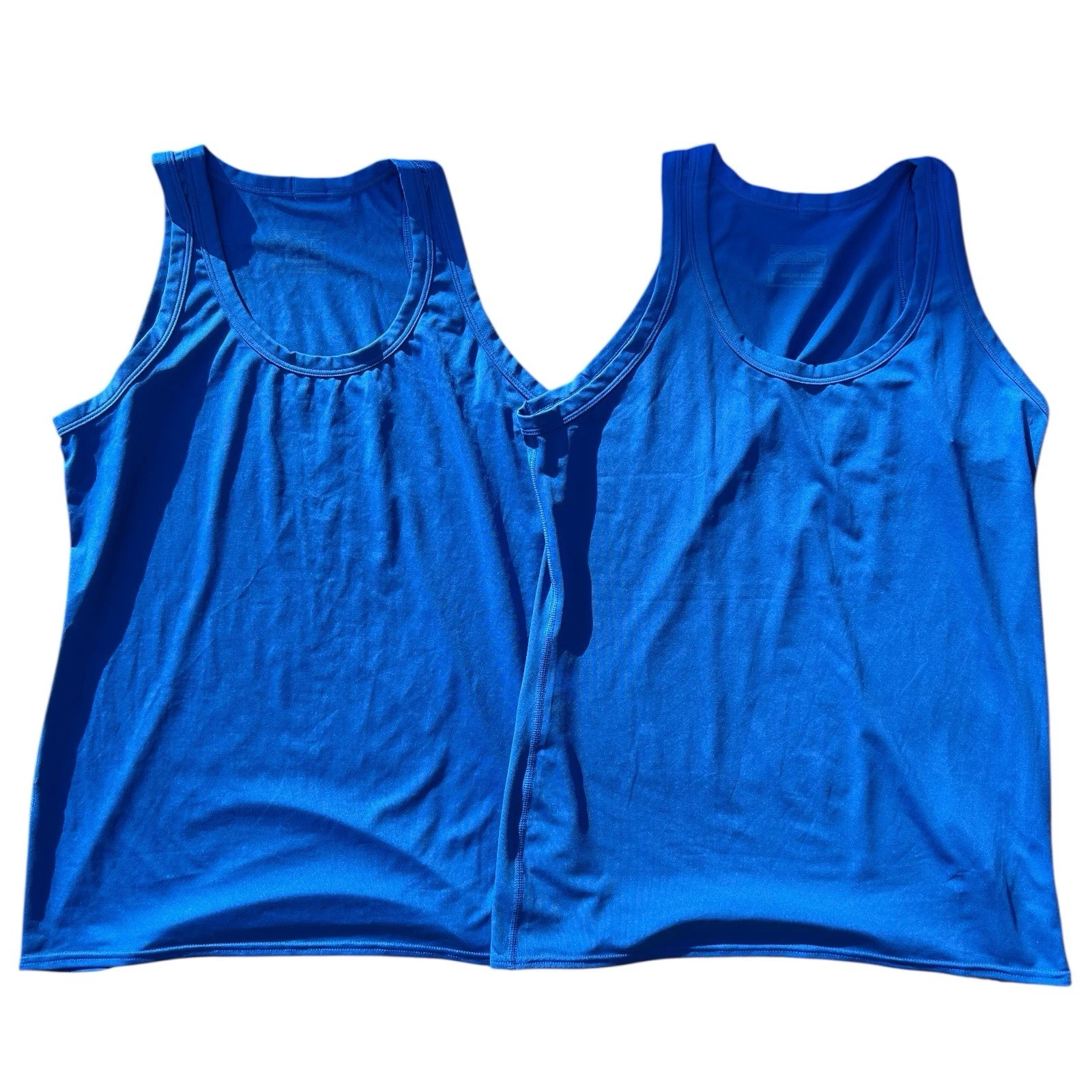 Patagonia Blue Capilene Baselayer Stretch Tank Top Womens Size Medium