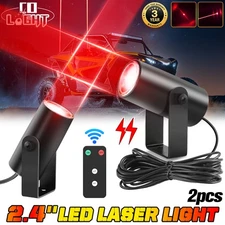 For Kawasaki Polaris RZR XP 2X Laser Red LED Whip Lights Whipless Antenna Remote