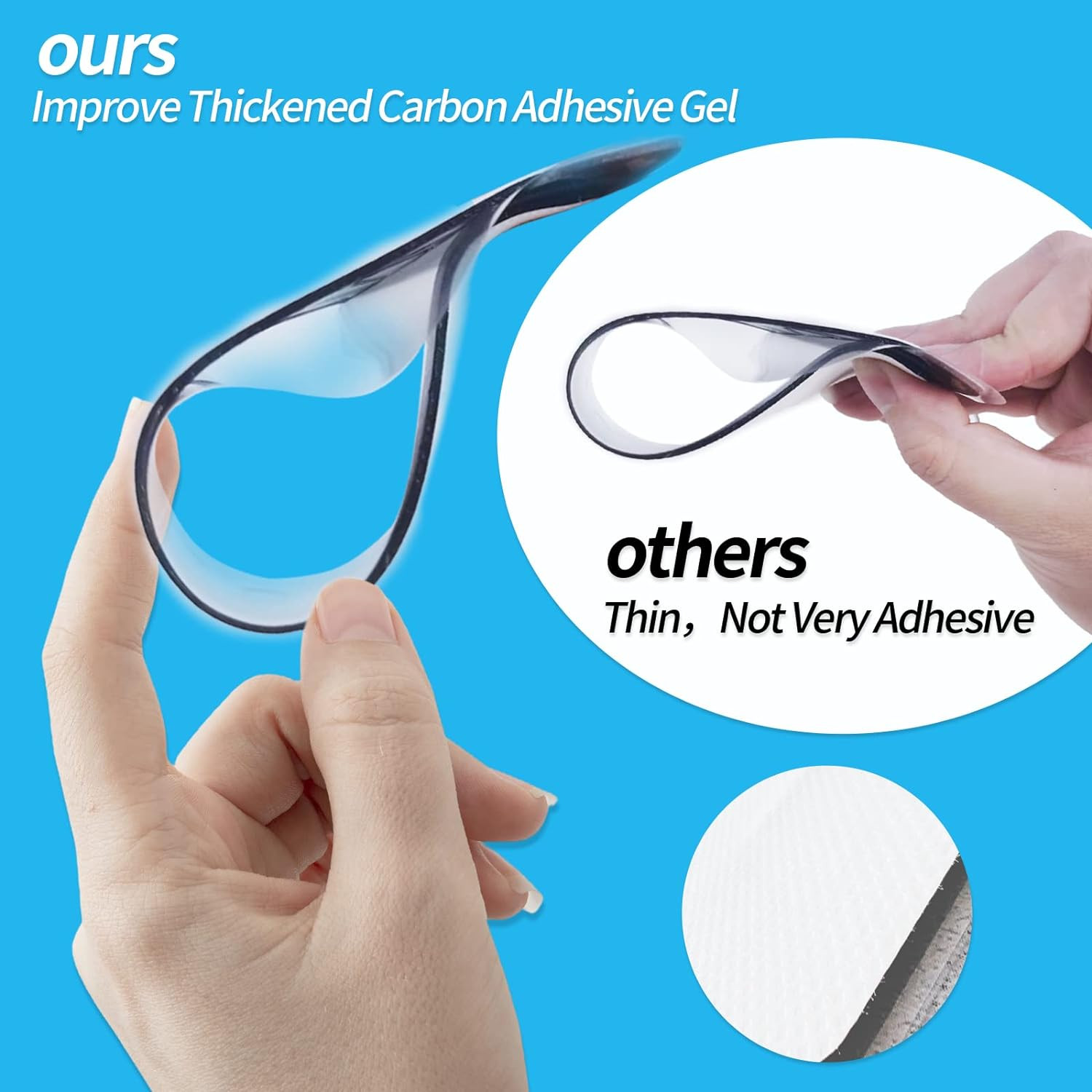 TENS Unit Replacement Pads - Pack of 6 Extra Large Butterfly Shaped Electrode Sq