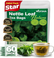 WOTIHA Premium Natural Nettle Leaf Tea Bags, 60 Count   100 Pure Herbal Tea,Sup