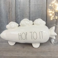 Rae Dunn Artisan Collection by Magenta HOP TO IT Figurine Sculpture Ceramic