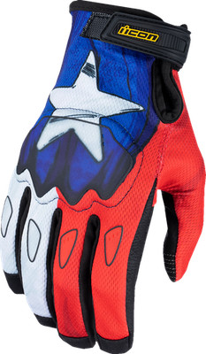Icon Hooligan CE Tejas Libre Gloves Blue 3XL Mesh Synthetic 3301-4721