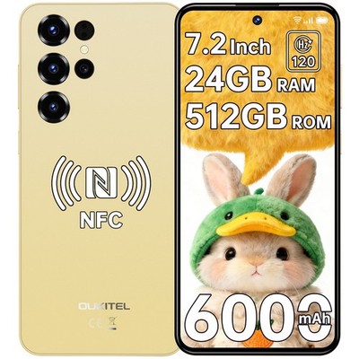 2026 OUKITEL C68 Handy Ohne Vertrag  7.2 Zoll Smartphone 24GB+512GB Android 15