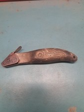 Vintage Lewis Fixed Blade Utility Knife -Box Cutter made in USA