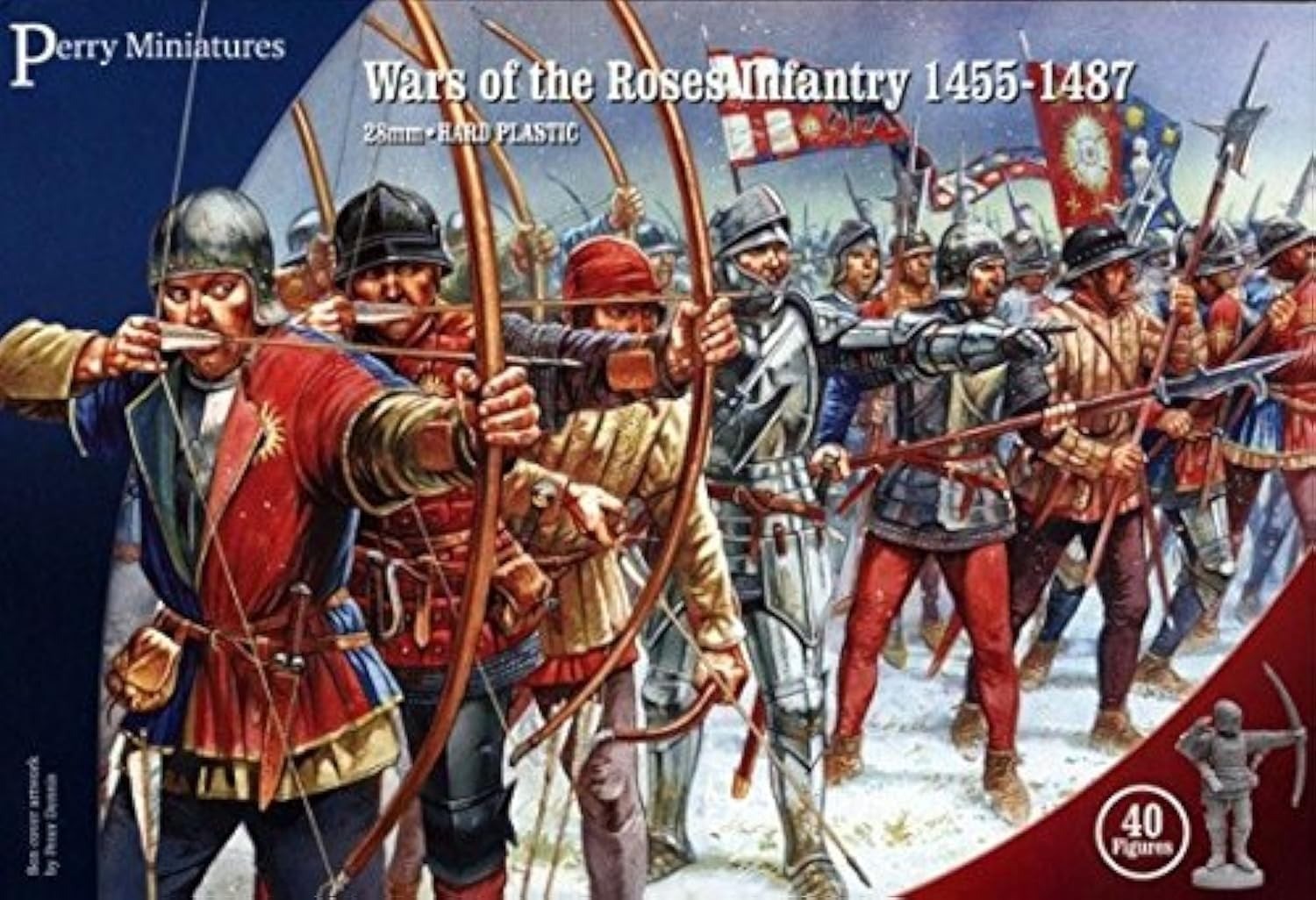 Perry Miniatures WR01 28mm War of the Roses Infantry 1455-1487 (40)