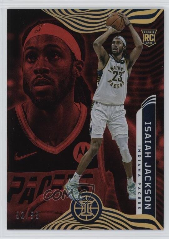 2021 Illusions Rookies Trophy Collection Red 92/99 Isaiah Jackson Rookie RC 1j4c