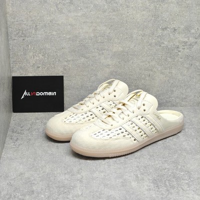 Adidas Originals Samba Mule Woven 'Crew White' Slippers Womens Light KH7719