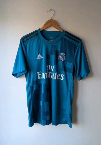 Real Madrid Third Football Shirt Adidas 2017/2018 Size Medium Mens