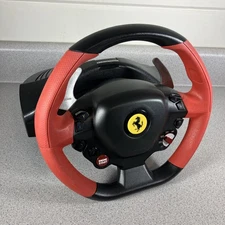Thrustmaster Ferrari 458 Spider Racing Wheel Only Sim Racing Red Black Xbox PC