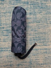 Genuine Coach Mini Umbrella Black and Dark Grey