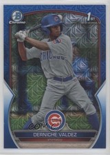 2023 Bowman Chrome Prospects Mega Box Blue Mojo Refractor Derniche Valdez 0rd2