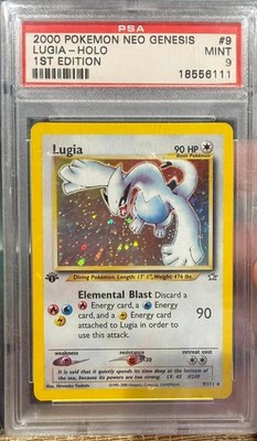 2000 Pokemon Neo Genesis #9 Lugia Holo 1st Edition PSA 9 MINT | eBay