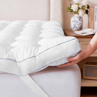 Decroom 3 Inch Memory Foam Mattress Topper King for Back Pain Relief, Filled ...
