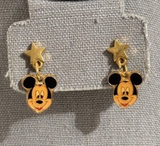 Disney Mickey Mouse Star Shaped Stud Earrings Dangle