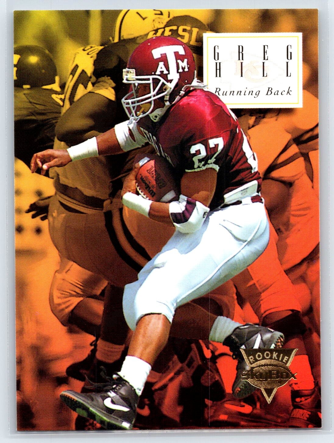 1994 SkyBox Premium Greg Hill Rookie Kansas City Chiefs RC #181