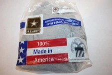 US Army IPFU T-Shirt Short Sleeve Gray Reflective Logo Size Medium USGI New