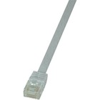 Logilink CF2081U Cat.6 U/UTP SlimLine Flat Patch Cable, 7.50 Meter Length, White