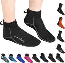 Water Socks Neoprene Socks Beach Booties 3Mm 5Mm Anti-Slip Wetsuit Footwear Fin