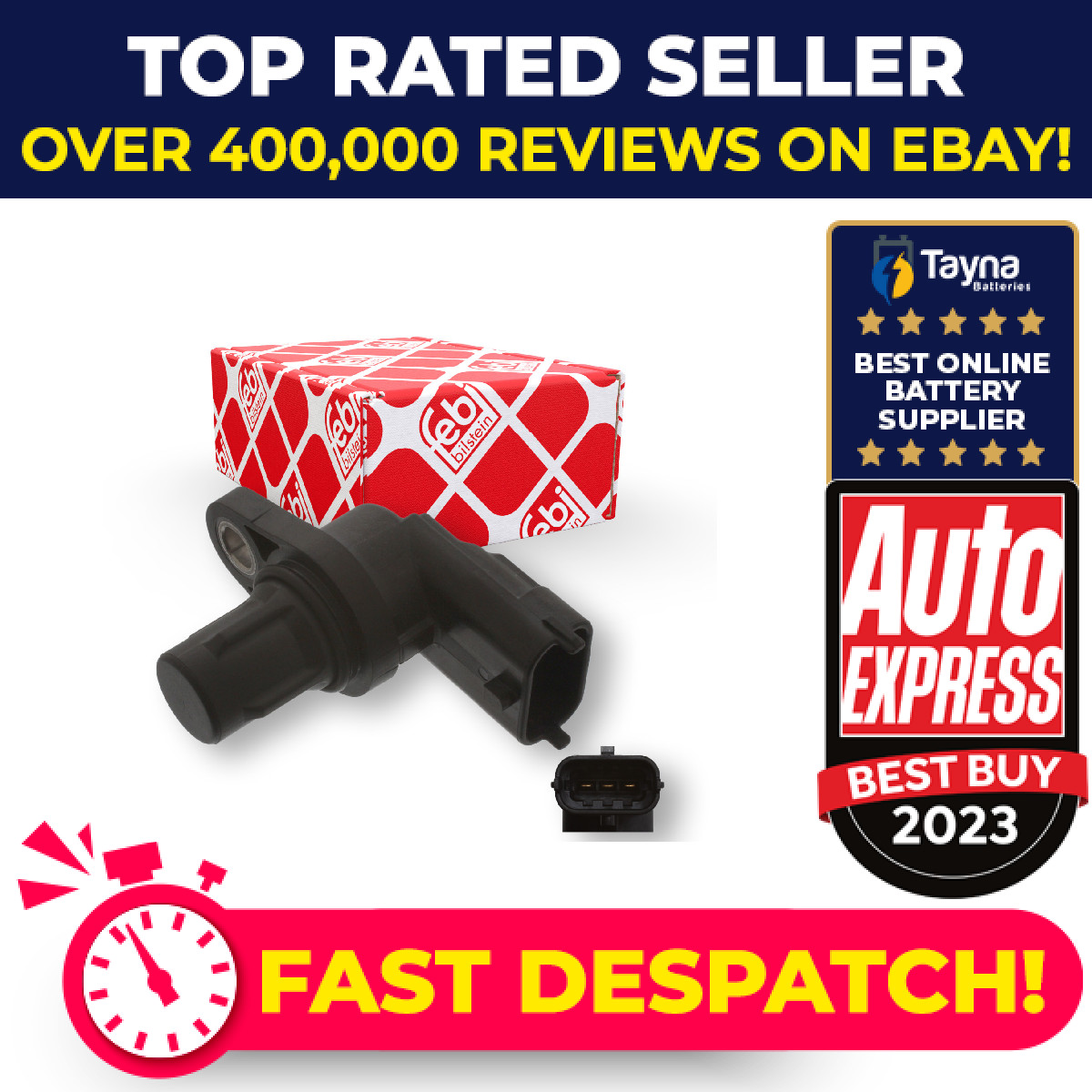 Camshaft Position Sensor fits VAUXHALL CORSA C, D 1.0 1.2 1.4 1.6 00 to 14 Febi