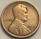1919-S Lincoln Wheat Cent Good/VG Brown Early San Francisco BN163