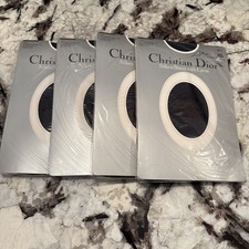 Lot of 4 Christian Dior Ultrasheer Control Top Panty Hose 4479 Black Orchid SZ 4