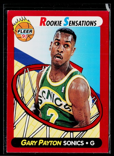 Gary Payton #9 1991 Fleer Rookie Sensations card