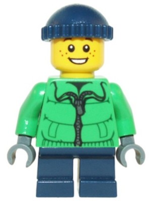 LEGO  Minifig hol065 - Winter Jacket Zipper - Minifigur
