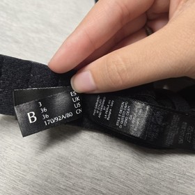 La Perla Tulle Nervures Bandeau Bra Underwire Unlined Tan Size 36B