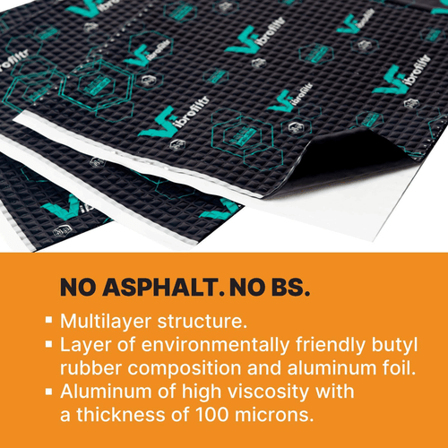 Sound Deadening Material Vibrofiltr 3.0 mm (118 mil) 28.2 sqft Noise - Bild 4 von 10