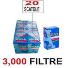 Filtri Rizla Slim 6mm Spugna – 20 Scatolette x 150 = 3000 Filters Original