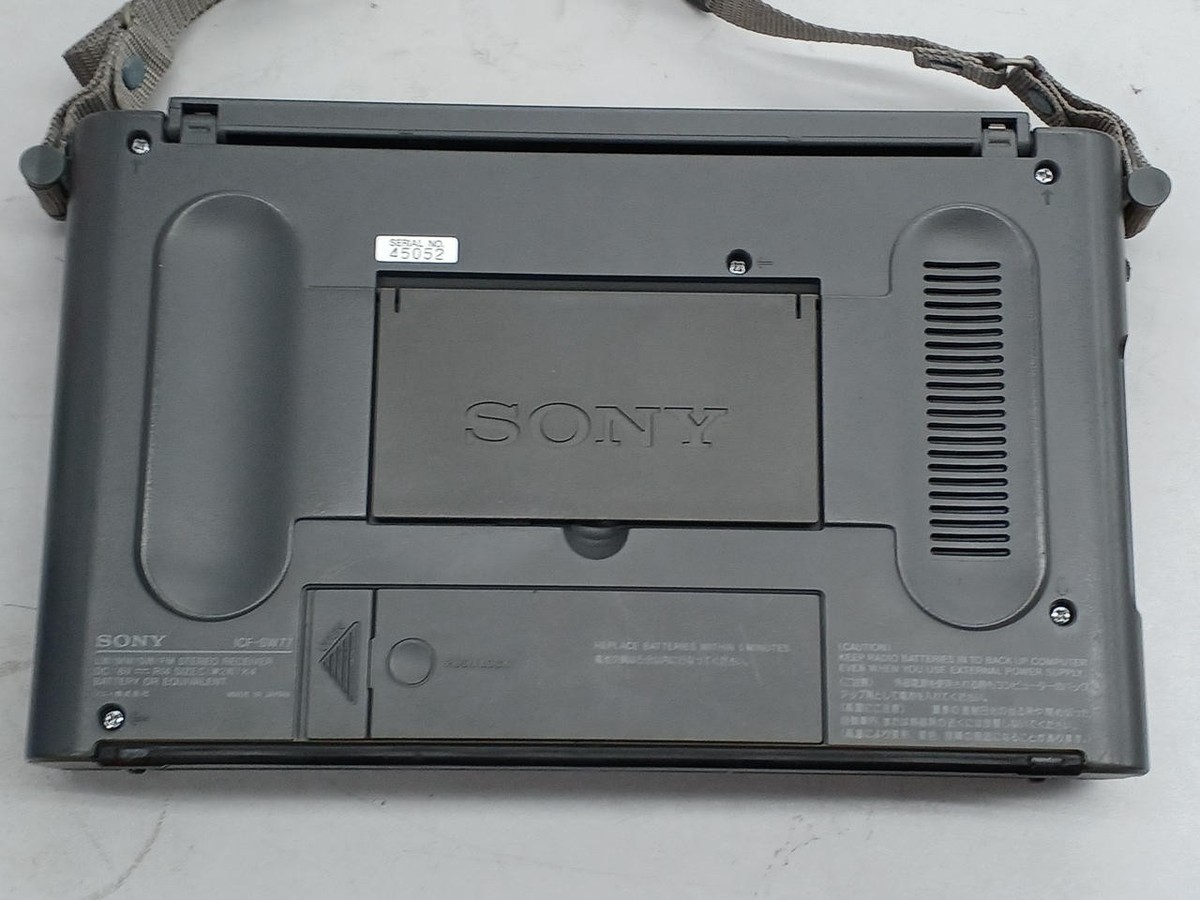 SONY ICF-SW77 FM Stereo/LW/MW/SW World Band Receiver 1991 Japan | eBay