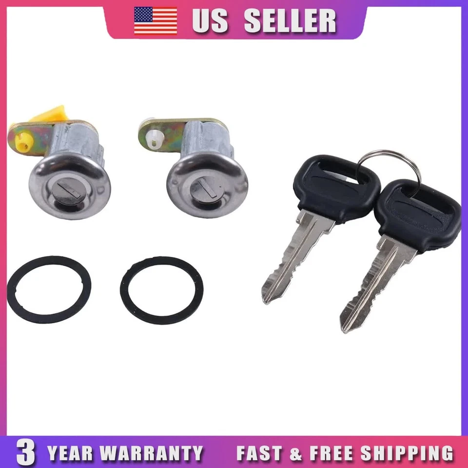 Kit de cerradura de puerta izquierda derecha para Ford Festiva Mazda RX-7 B2200 B2600 2X BE32-76-210 Foto 2 de 4