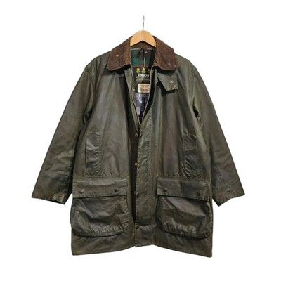 Vintage Barbour A400 Northumbria Herren Jacke Salbeigrün C 42 90er Tartan Futter