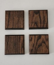 Soild Wood Coaster Set Of 4 Oak  Wood Stained...