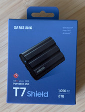 Samsung T7 Shield 2TB Portable SSD - Black - New Sealed Rugged 1050MB/s