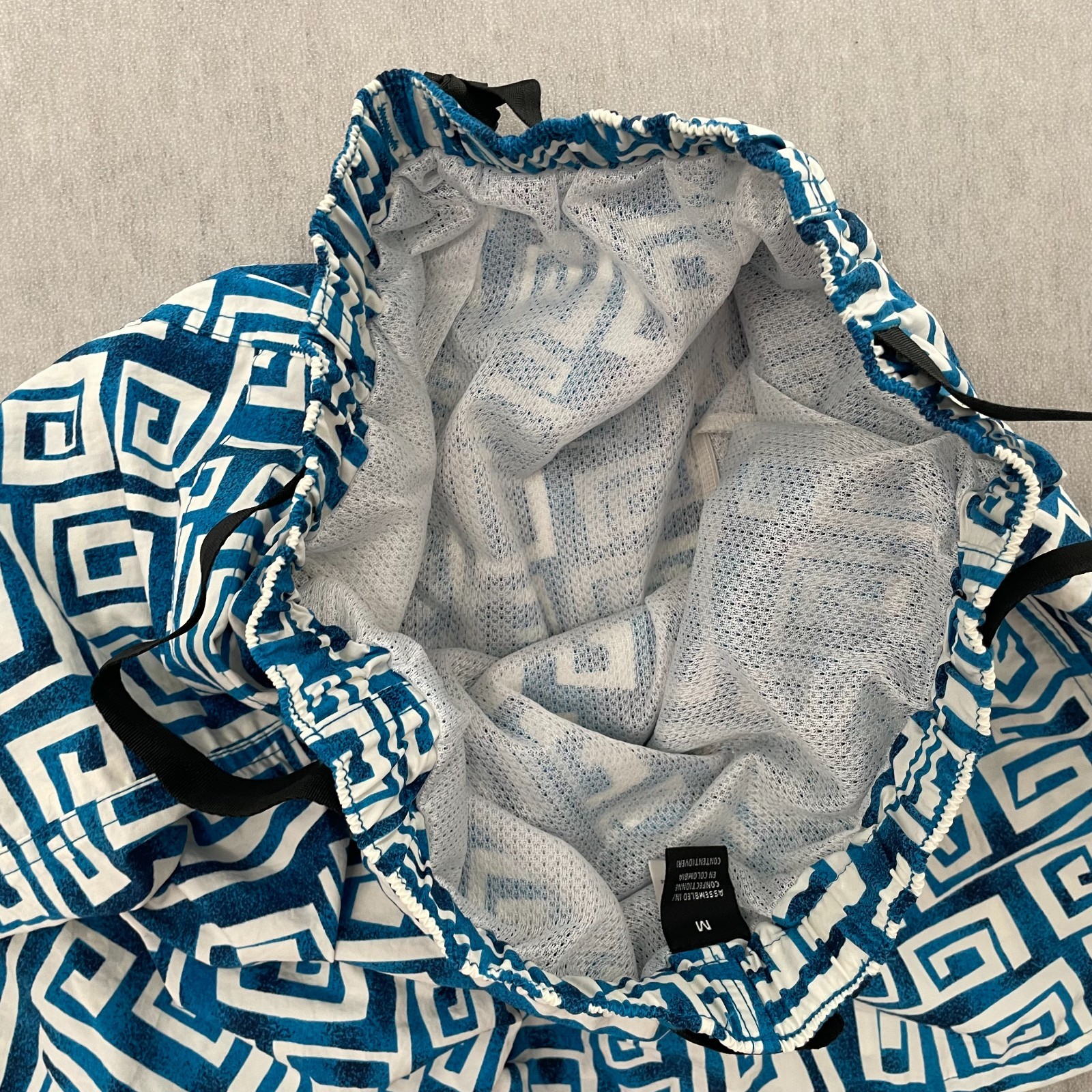 VINTAGE 2000 Patagonia River Shorts Baggies Mens Medium Spiral Pebbles Print image 7