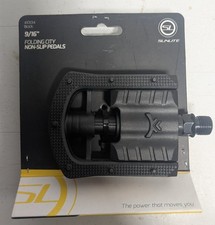 New Sunlite 9/16" Folding City Non-Slip Black Bike Pedals #410134
