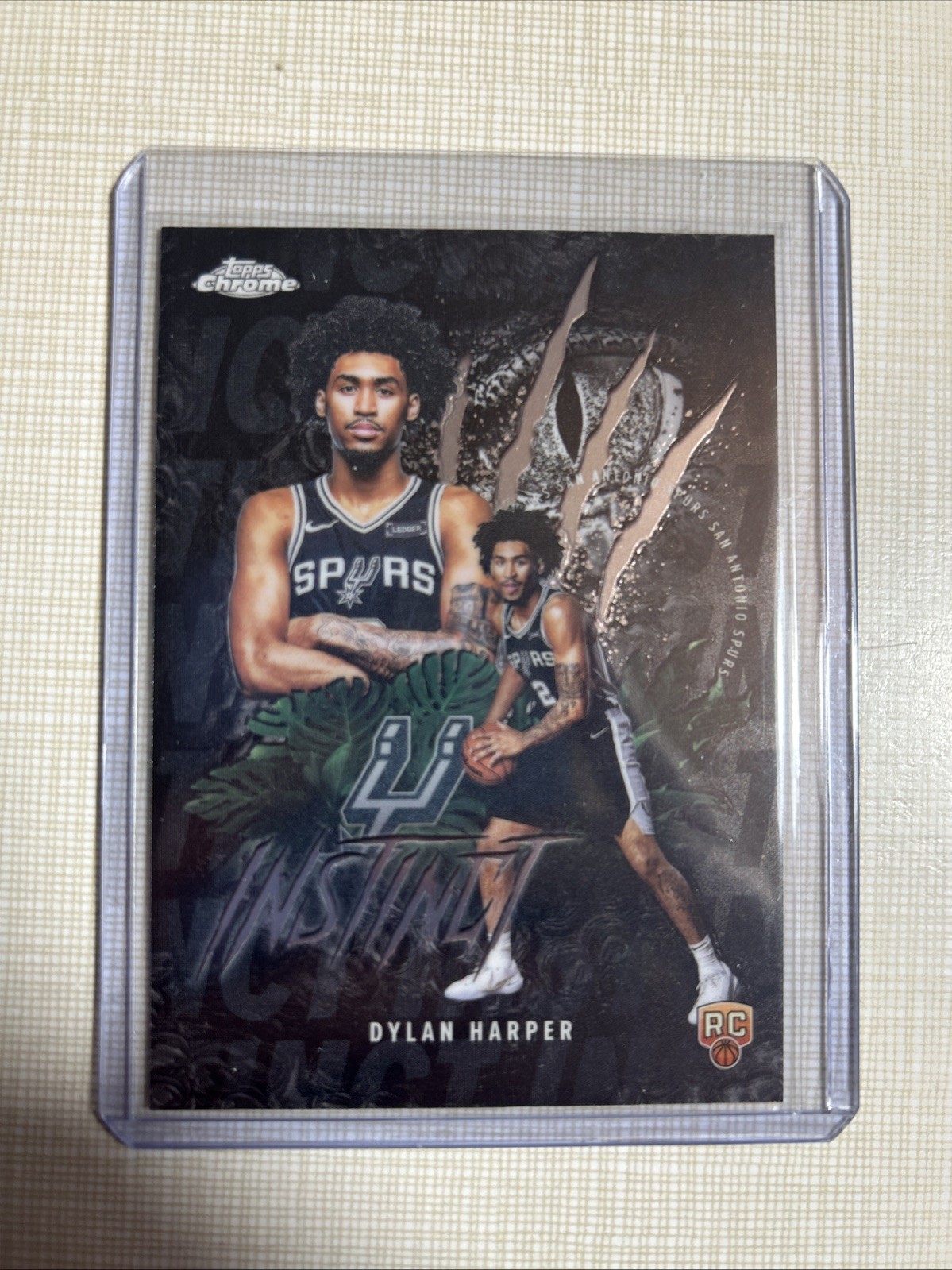 2025-26 Topps Chrome - Dylan Harper Instinct RC - Spurs #INS-12