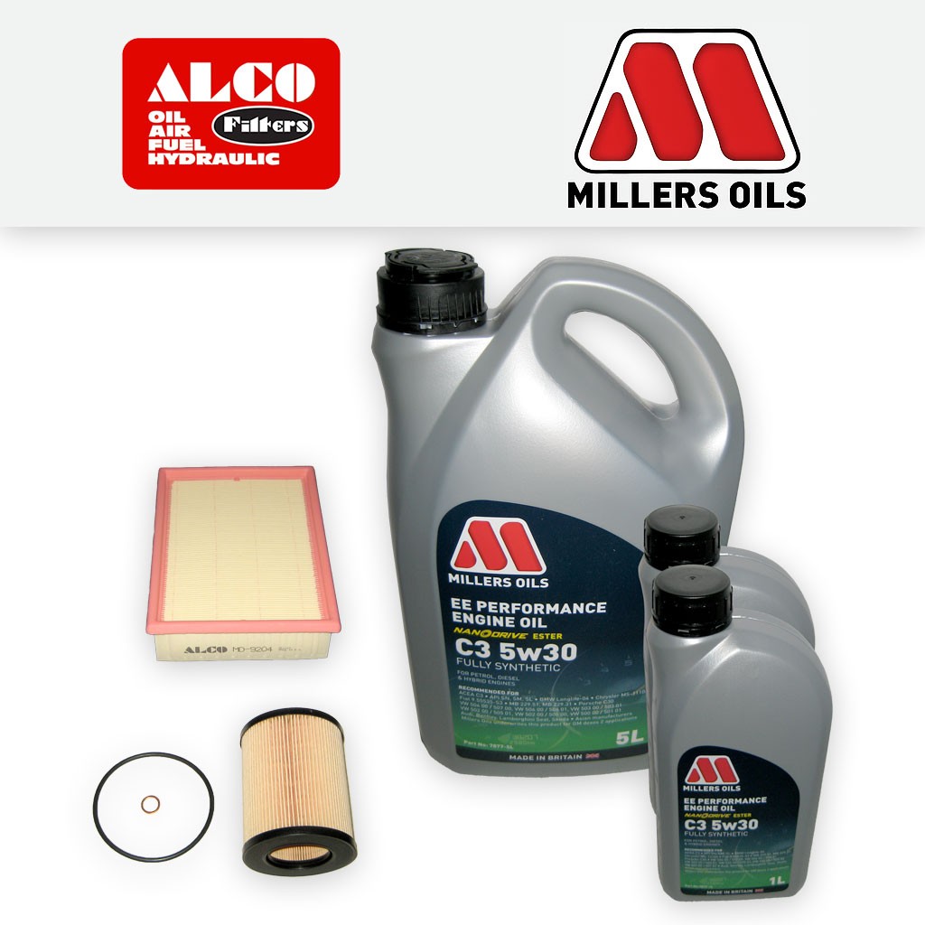 SERVICE KIT for BMW Z4 E85 M54 OIL AIR FILTER +EE NANO 5w30 OIL (2002-2005)