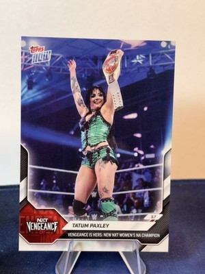 Tatum Paxley NXT Vengeance NA Champion 2026 WWE Topps NOW Card #30 LE Print Run