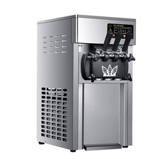 Commercial 3-Flavor Soft Ice Cream Maker Freezing Vending Machine for Sweet Cone