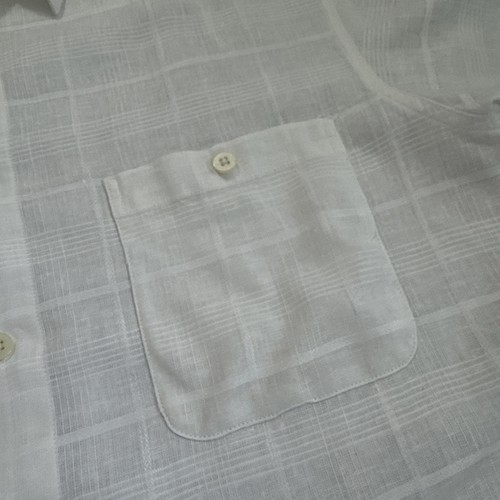 Ron Chereskin Men's XL White Linen Blend Plaid Design Summer wedding - Picture 3 of 9